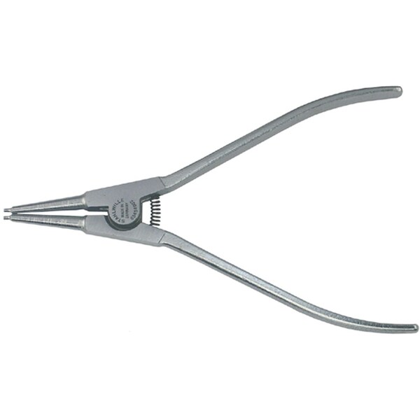 Circlip plier, outside, SizeA 1 L.140mm tool tip-d.1, 3mm head mattchrome plated handles